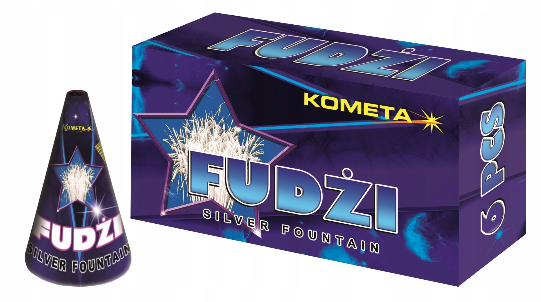 

Wulkan Fontanna Fudżi Srebrny Efekt 6 Szt