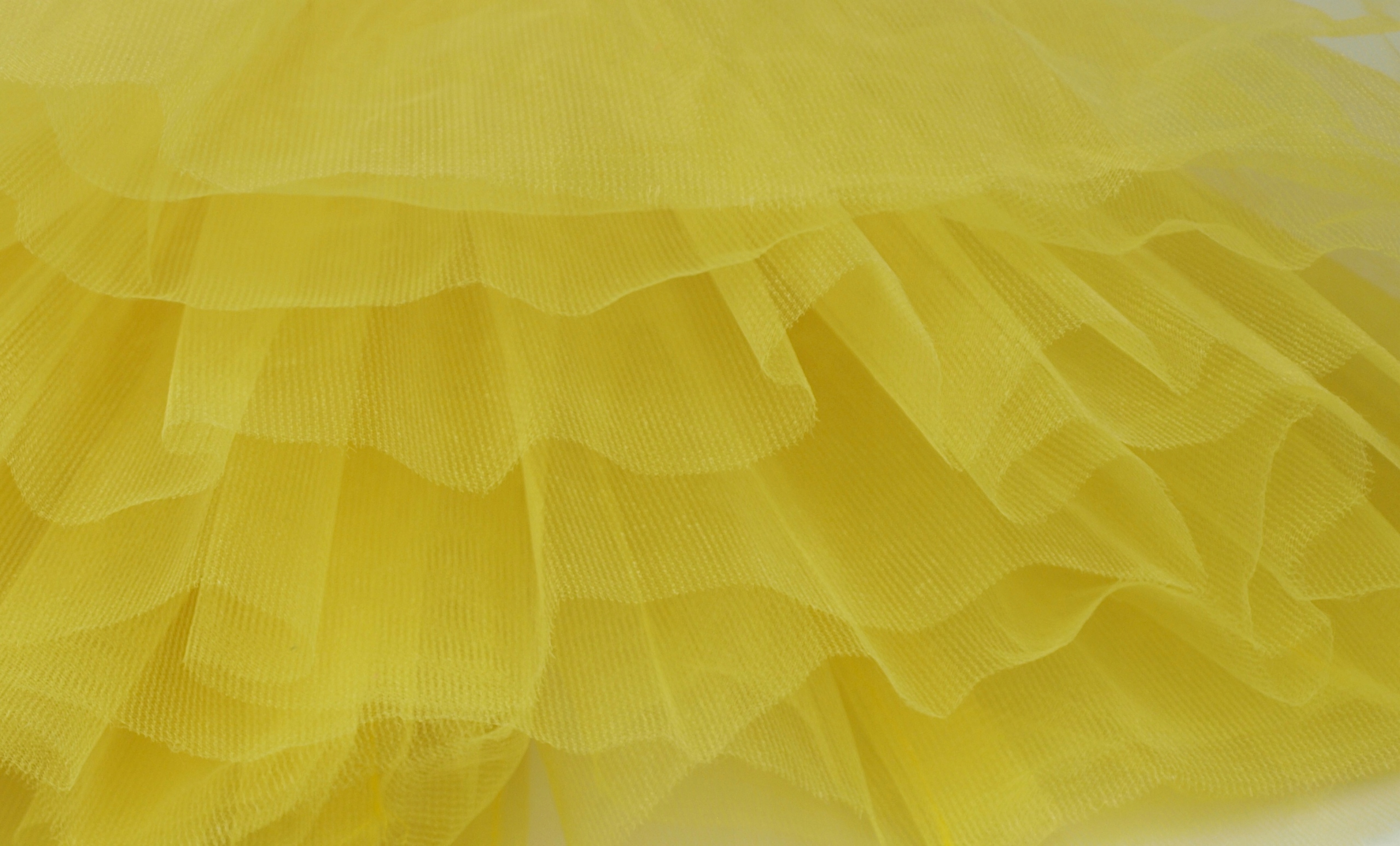 *SPÓDNICZKA TIULOWA 40 cm SPÓDNICA TUTU żółta Wiek dziecka 7 lat +