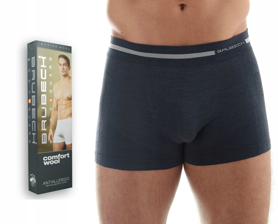 

Brubeck Bokserki męskie Comfort Wool BX10430 r XL