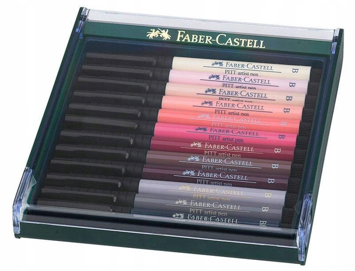 Fixy Faber-Castell Pitt Artist Pen Brush 12 barev Skin