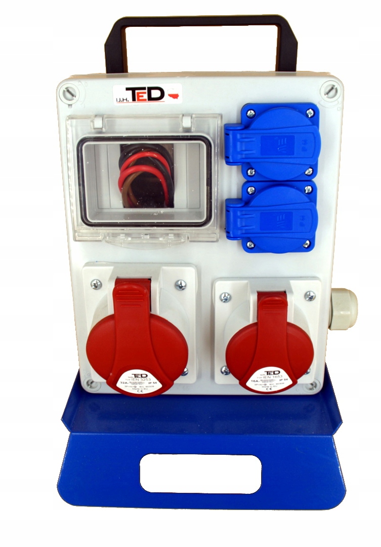 Přenosný stavební rozvaděč 16A 32A 2 x 230