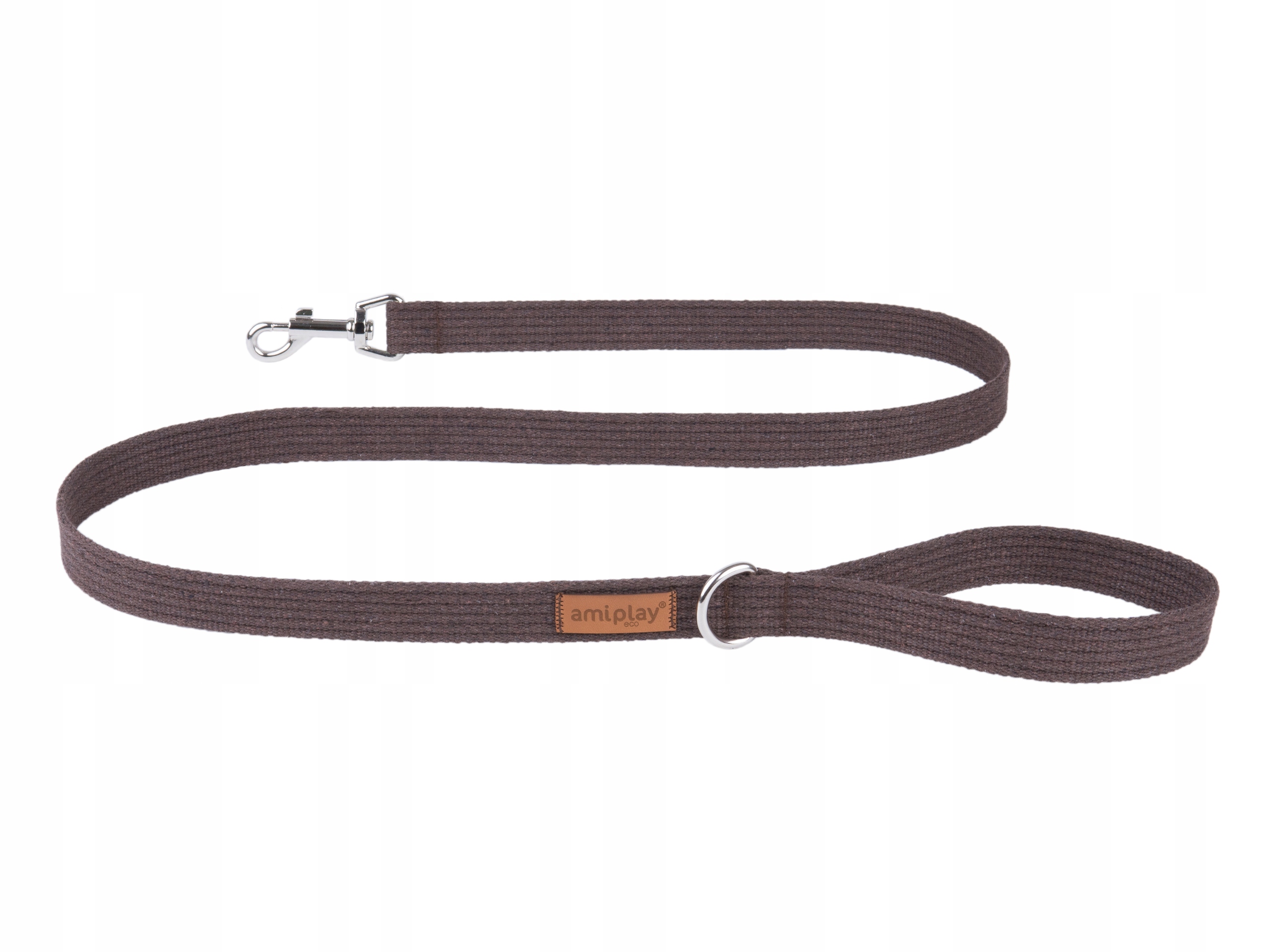 

amiplay Mocna smycz Cotton 140 cm S Brązowa