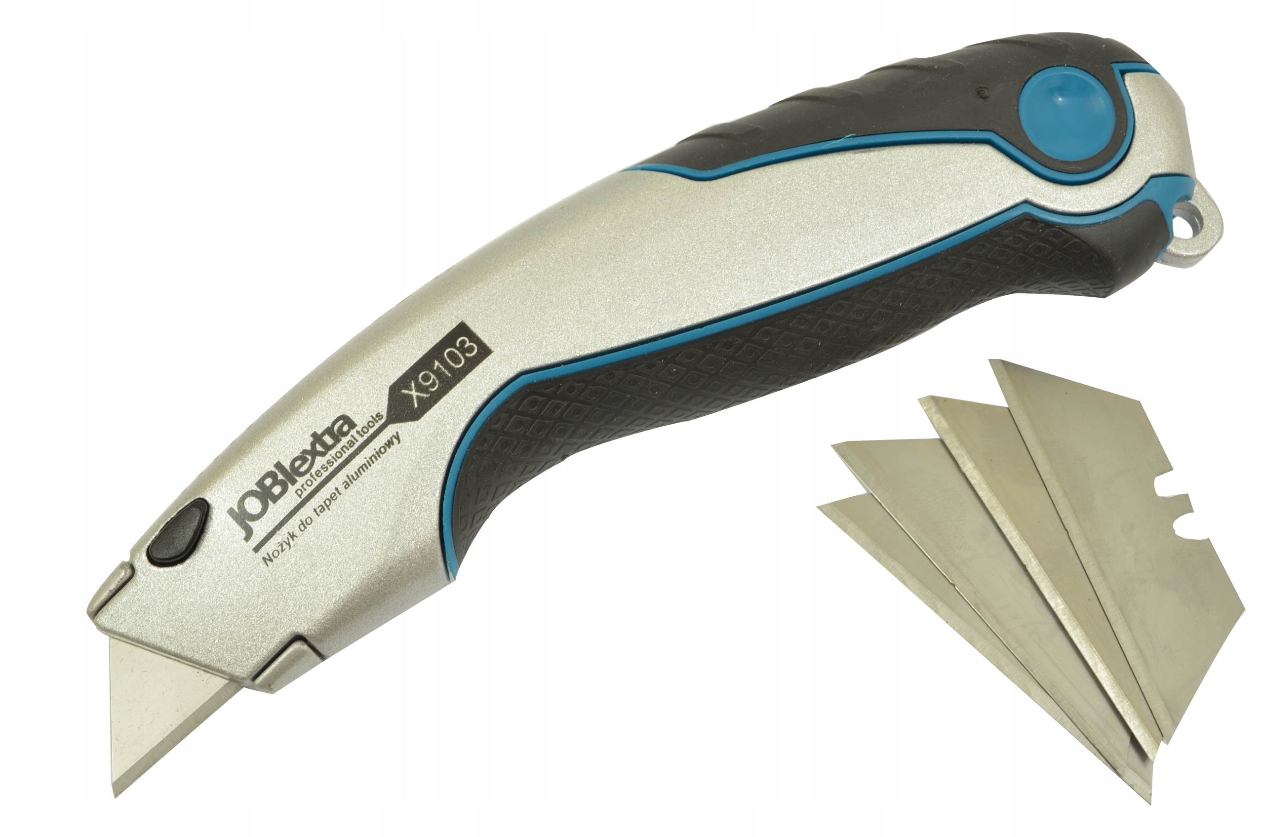 MOCNY NÓŻ MONTERSKI OSTRZA TRAPEZOWE 5SZTUK OSTRZY