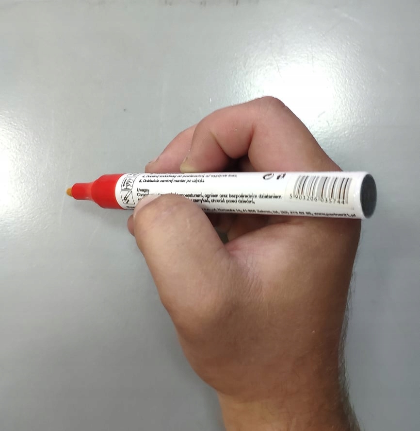

Marker olejowy. wodoodporny, czerwony