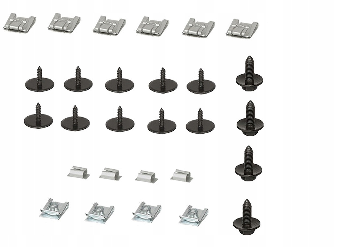 SPINKI OSŁONY SILNIKA MERCEDES E W211 W212 ZESTAW