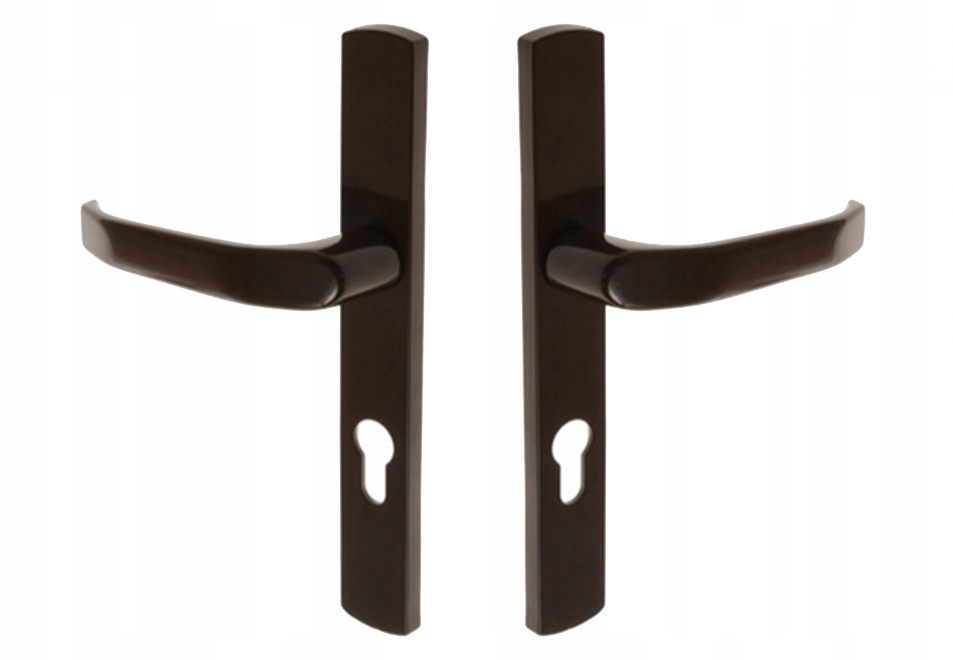 KLAMKA WĄSKA DŁUGI SZYLD 90 BRAMY FURTKI PCV ALU