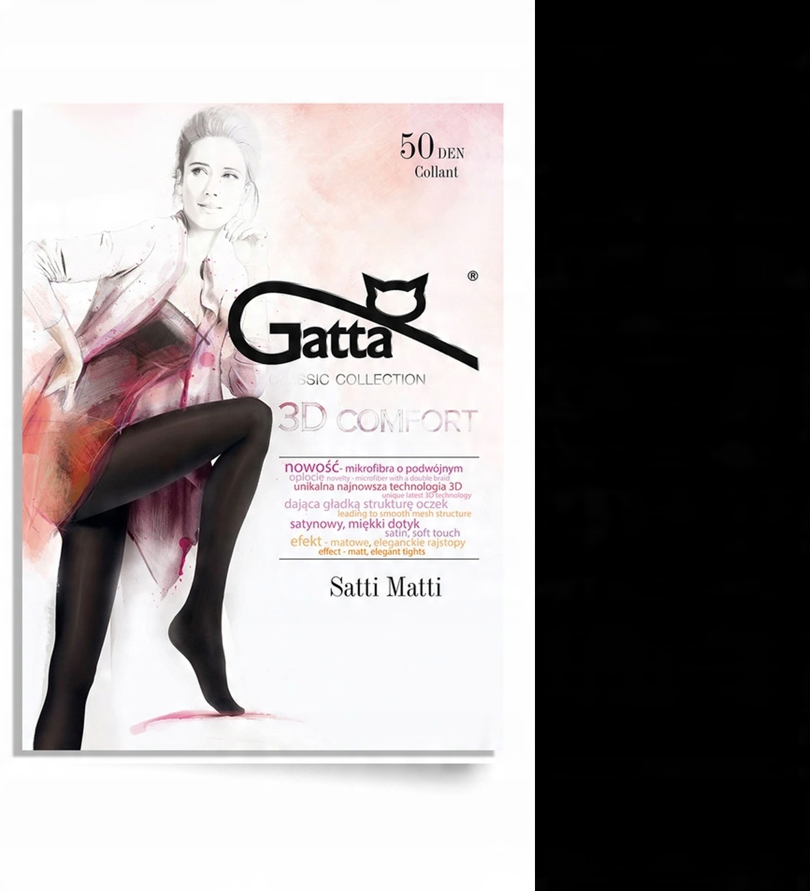 

Rajstopy Gatta Satti Matti 50 Den 4/L Czarne