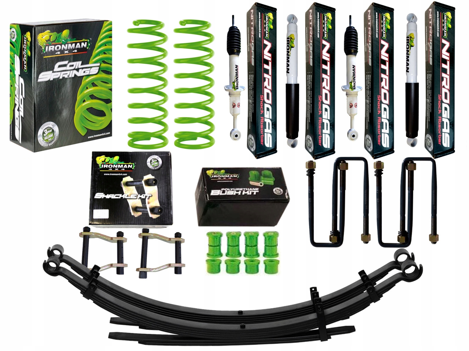 АМОРТИЗАТОРЫ ПРУЖИНЫ + 2 ДЮЙМА HILUX 05-15 IRONMAN