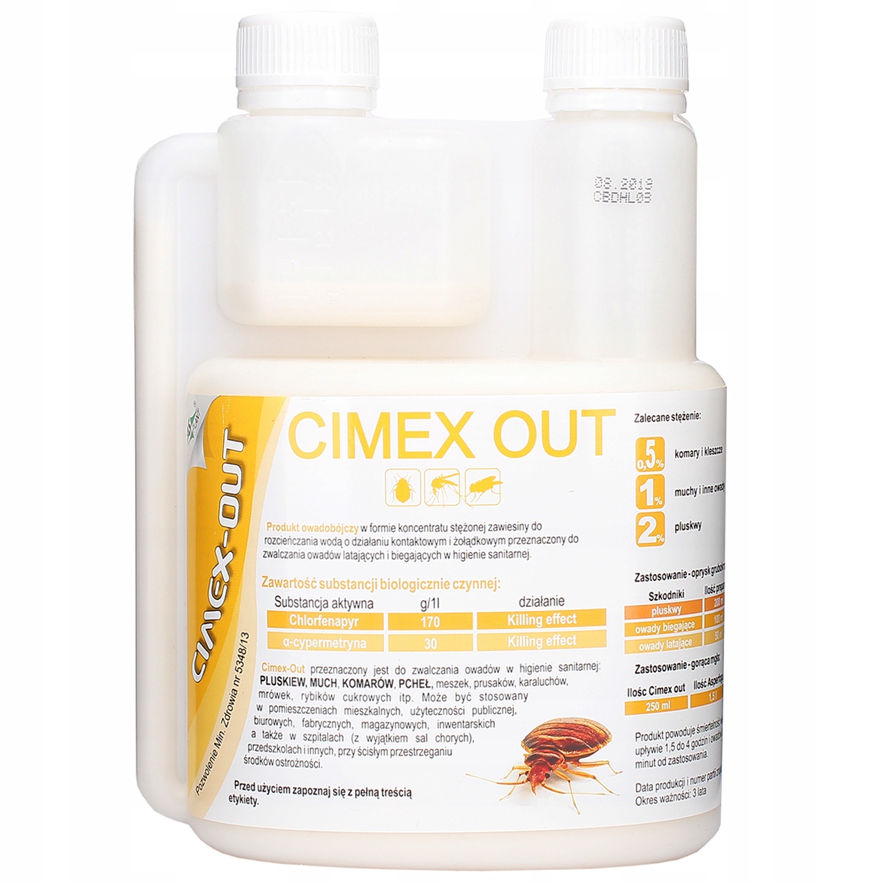 Jed Cimex-Out Oprysk bojuje proti muchám a blchám proti hmyzu 0,5L