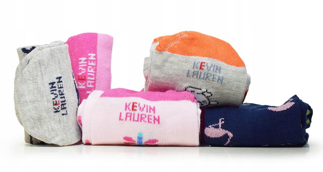 SKARPETY DZIEWCZĘCE BAWEŁNA WZORY 20-22cm/32-35 Rozmiar EU 32-35