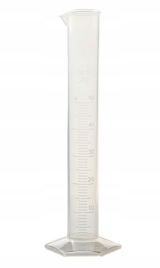 

Cylinder miarowy plastikowy 100 ml skala tłoczona