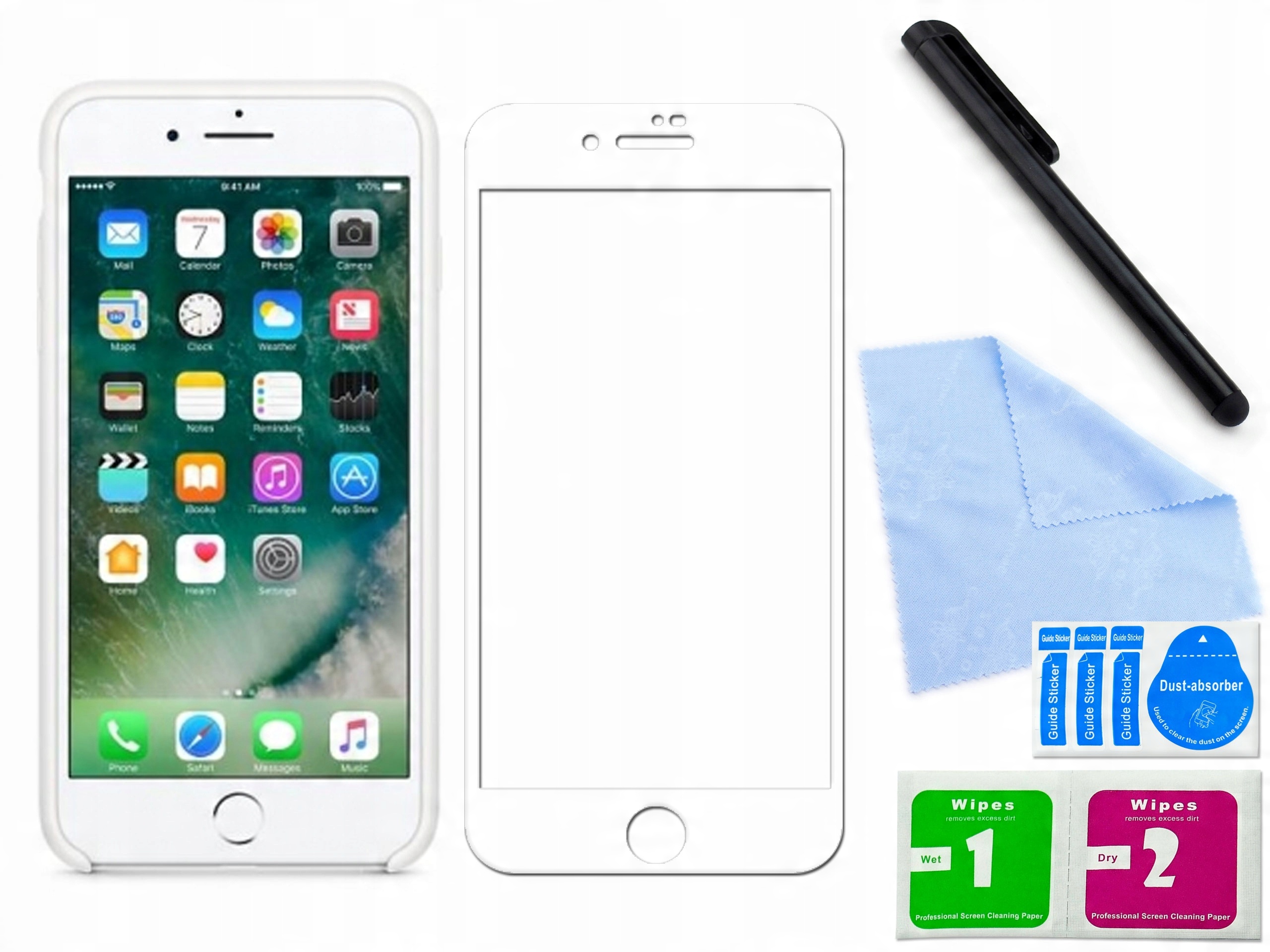 

Szkło hartowane 3D do Apple iphone 7 Biały