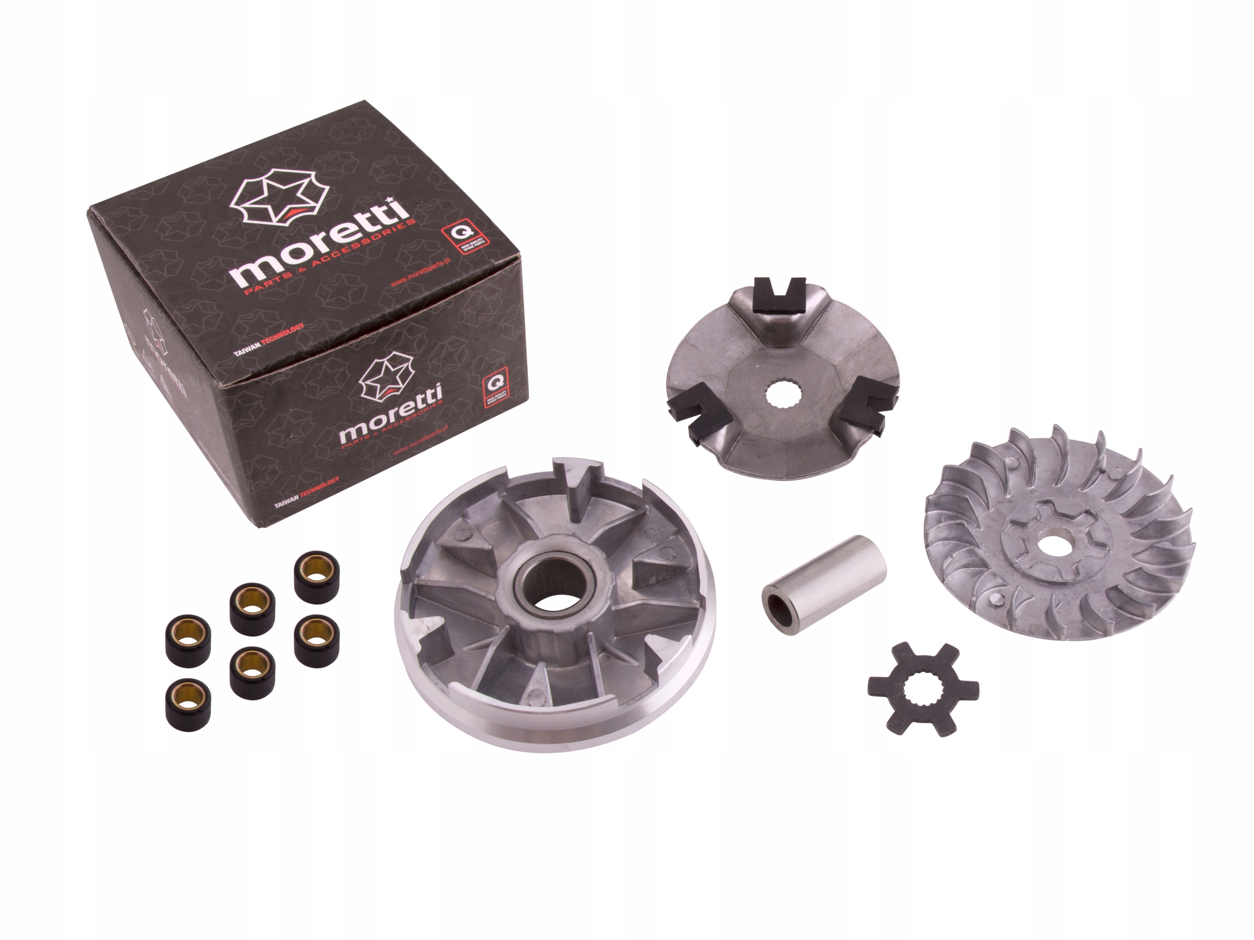 

Kompletny Wariator skuter 2T 50cc wał 13mm Moretti