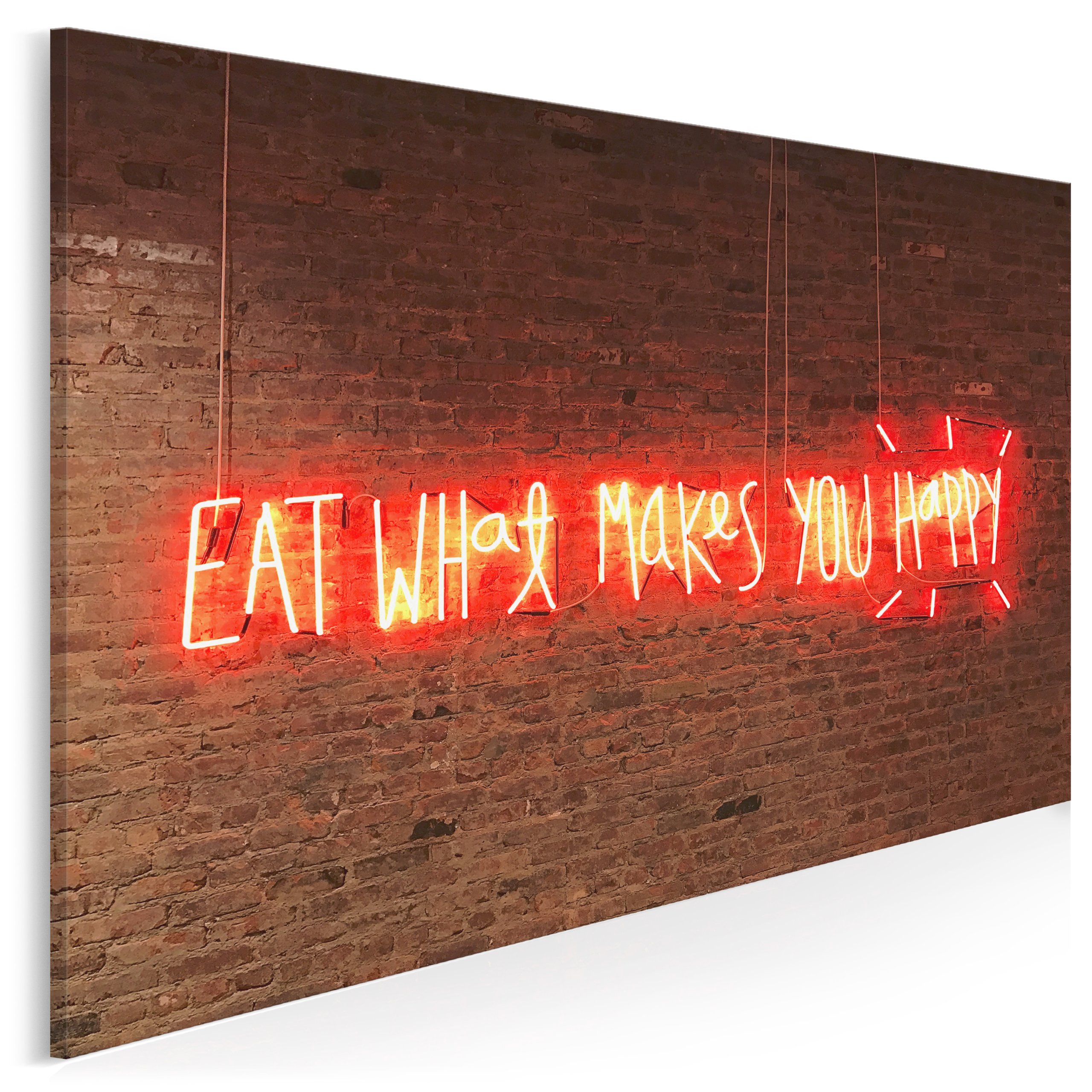 

941501 Zdjęcie na płótnie Neon Eat Happy Kuchnia
