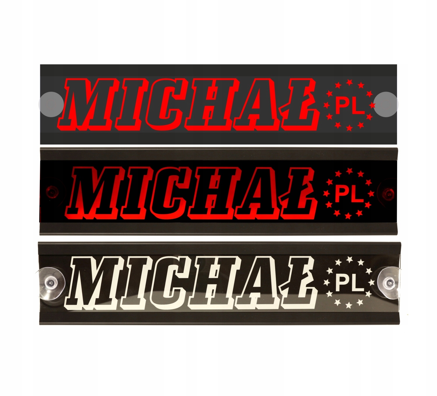 Tablica Imienna podświetlana LED, Tablice Imienne LED 45x11 cm Bus Tir LKW Stan opakowania oryginalne