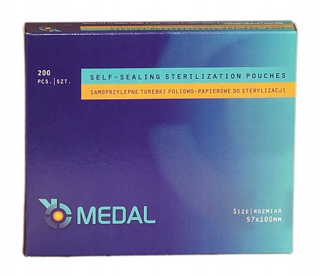 

Medal Torebki do sterylizacji 57x100mm 200 szt