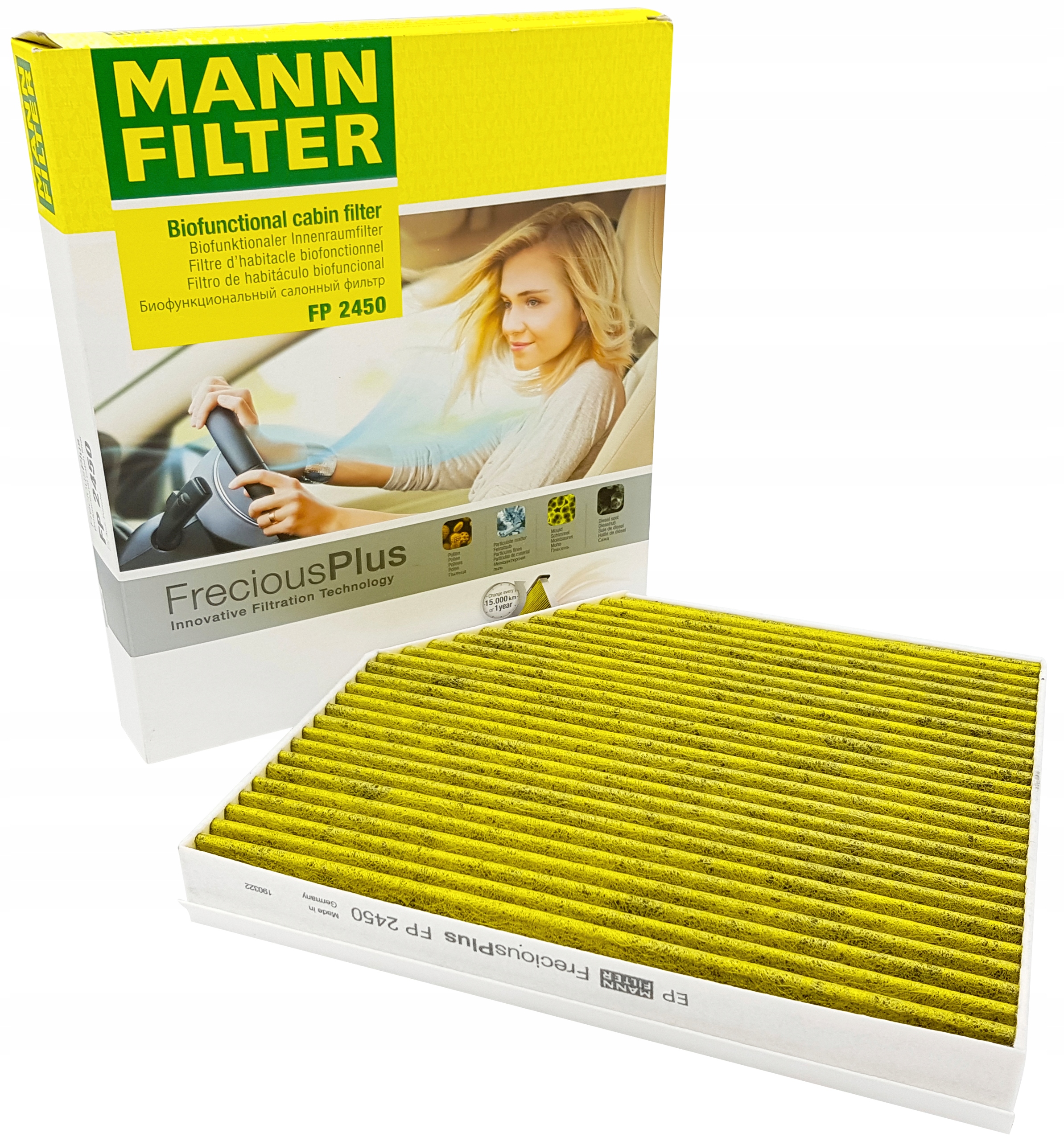 2450 - Полифенольный салонный фильтр для AUDI A4 B8 A5 8T3