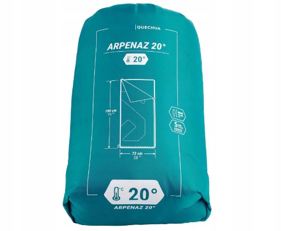 QUECHUA ŚPIWÓR KEMPINGOWY TURYSTYCZNY LEKKI CIEPŁY Model Model