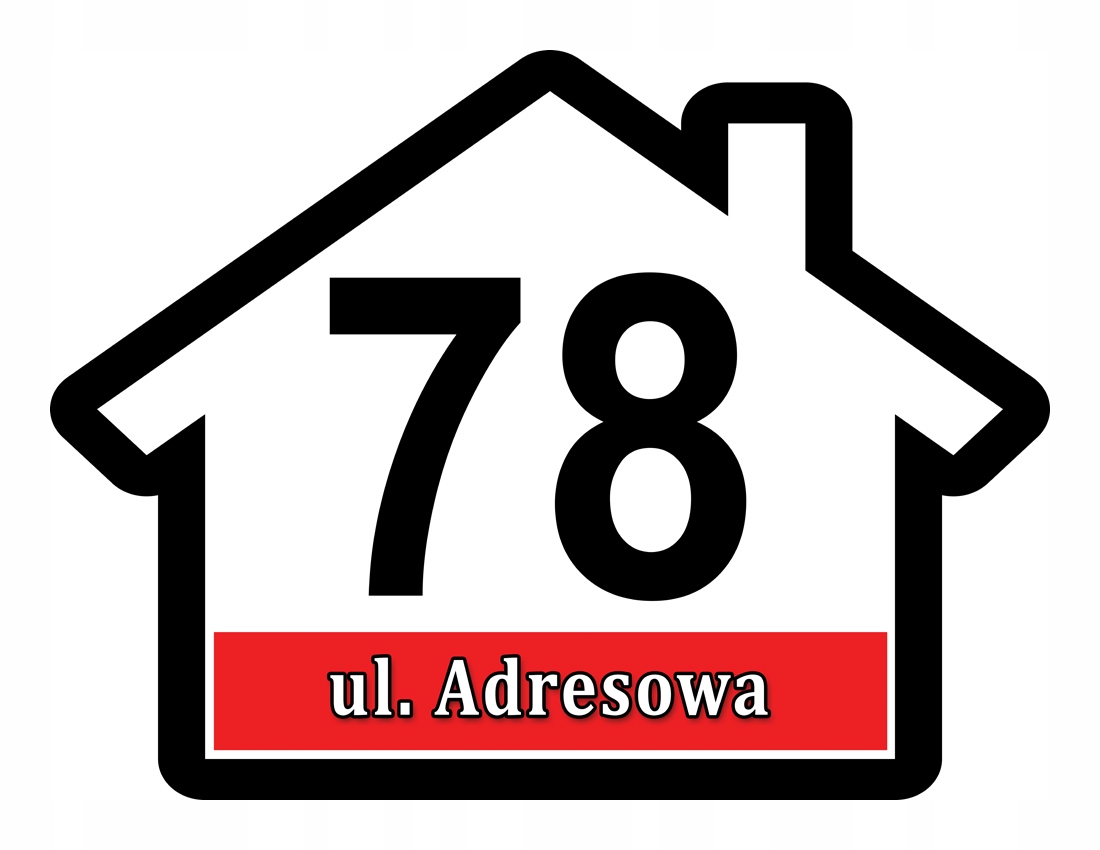 

Tabliczka Adresowa Adres Numer Na Dom znak ulica