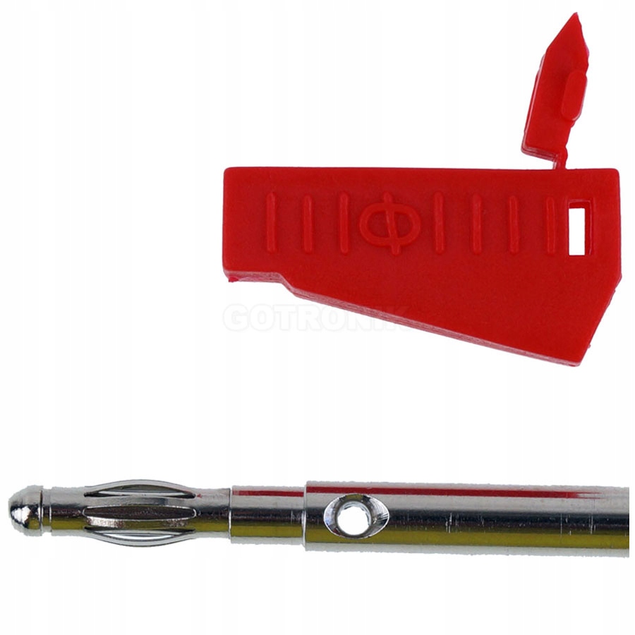 

Wtyk banan 4mm czerwony Amass 25.426.1