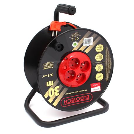 Predlžovací Kábel Bubnový Bubon 50 M Rolka Kabel Navíjač