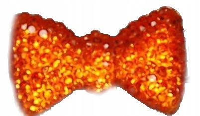 

Kokardki Diamenciki Spinki Super Mini bursztynowy