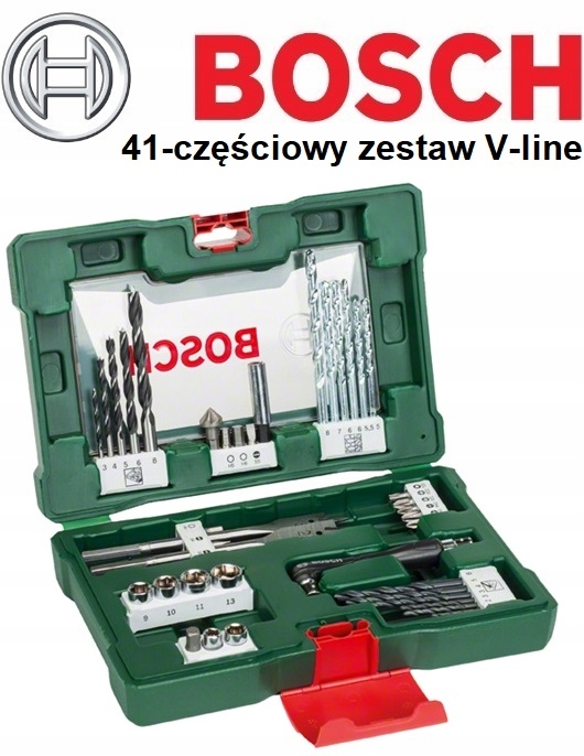 Bosch 41 częściowy zestaw wierteł V line Promocja! Marka Bosch