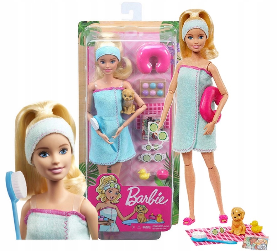

Lalka Barbie Relaks W Spa zestaw z pieskiem GJG55