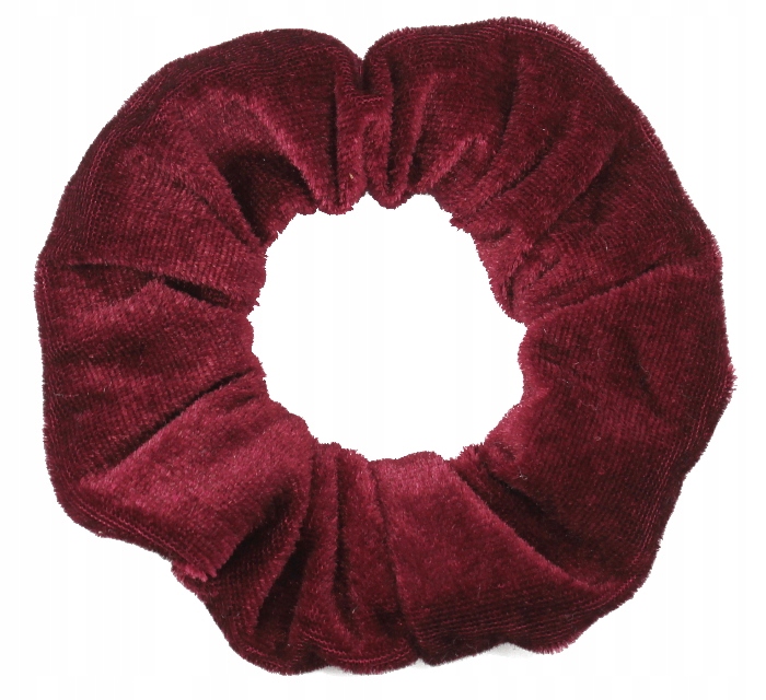 

Gumka Do Włosów Duża Aksamitka Scrunchies Bordowa