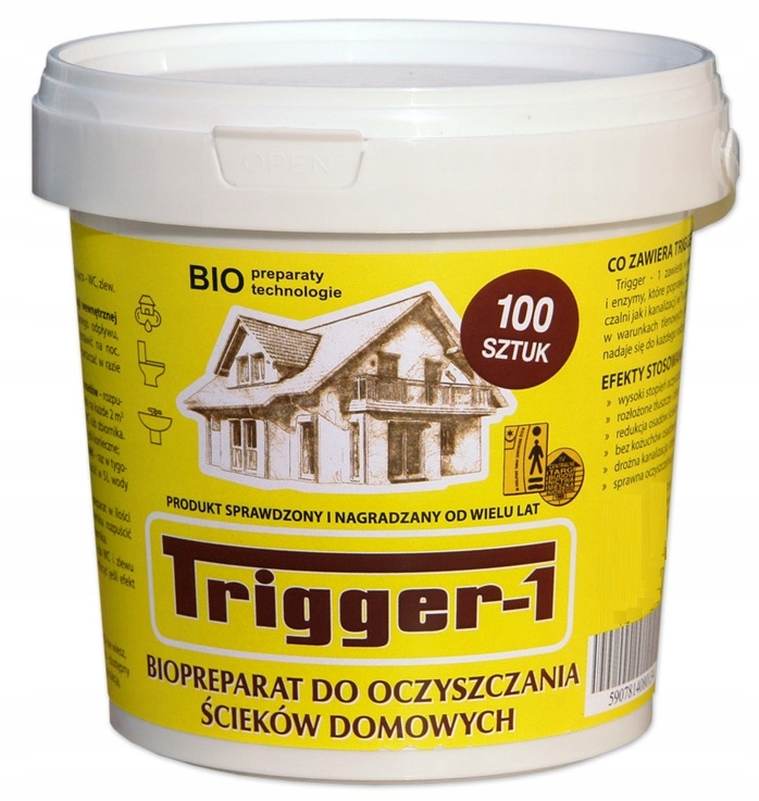 

TRIGGER-1 100 Bakterie Preparat Do Oczyszczalni