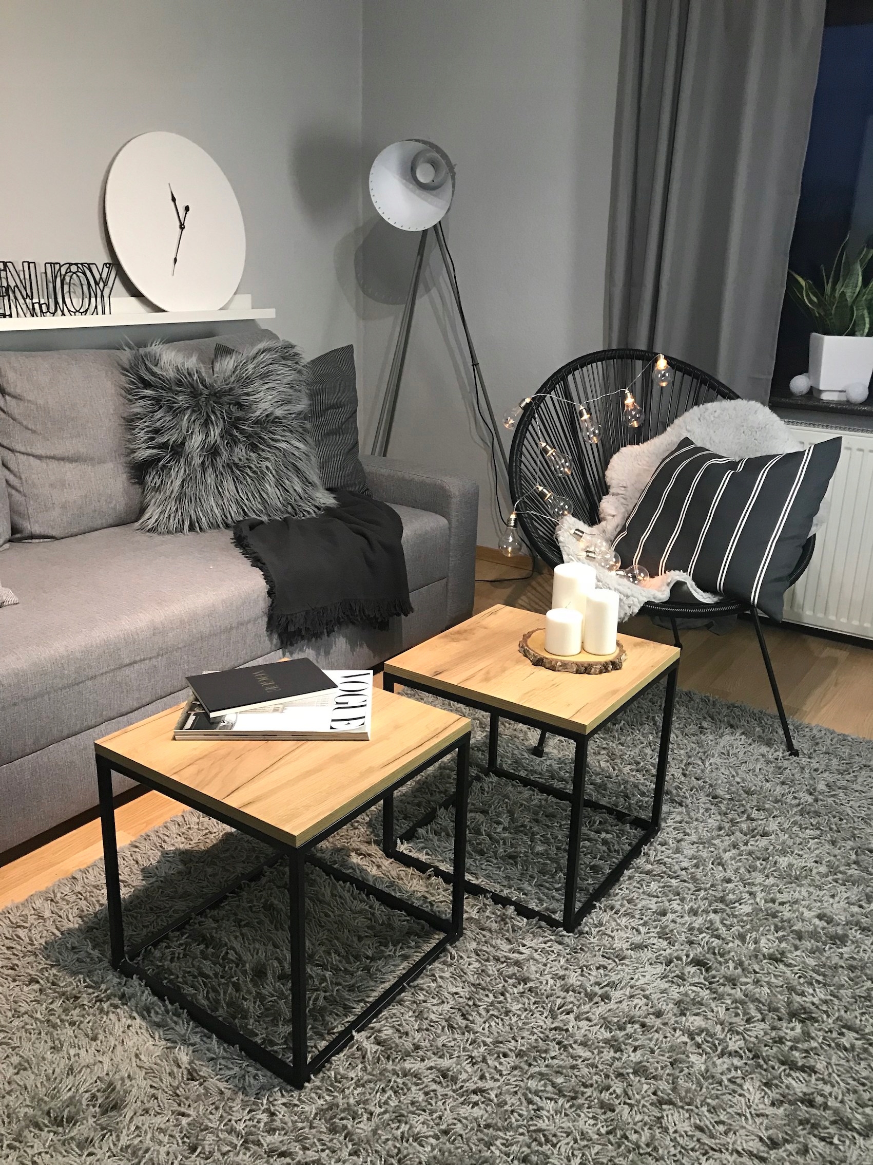 STOLIK KAWOWY INDUSTRIALNY STYL LOFT 40X40 Kolekcja STALWELD