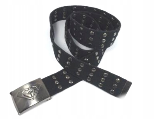 Pasek uniwersalny czarny metalowa klamra 125 cm