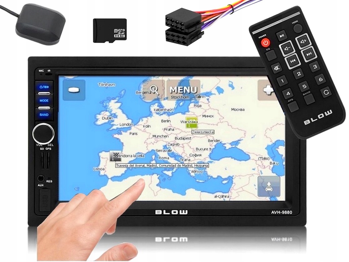 AVH-9880 - АВТОМОБИЛЬНЫЙ РАДИОПРИЕМНИК BLOW 2DIN КАРТЫ ЕВРОПЫ GPS SD USB