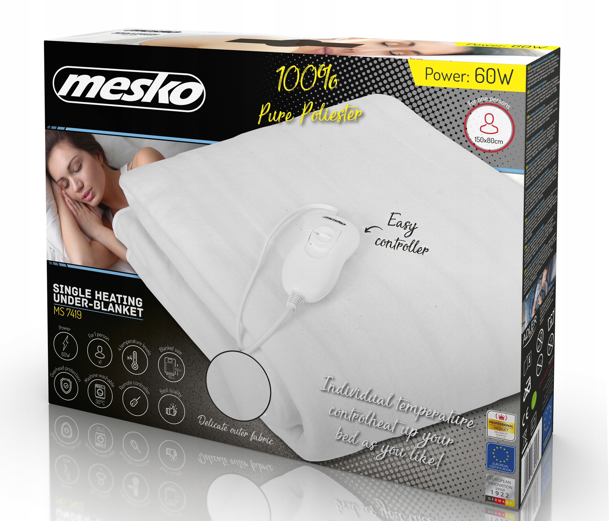 Elektryczny Koc Podkładowy Mesko MS 7419 - Ciepło i Komfort