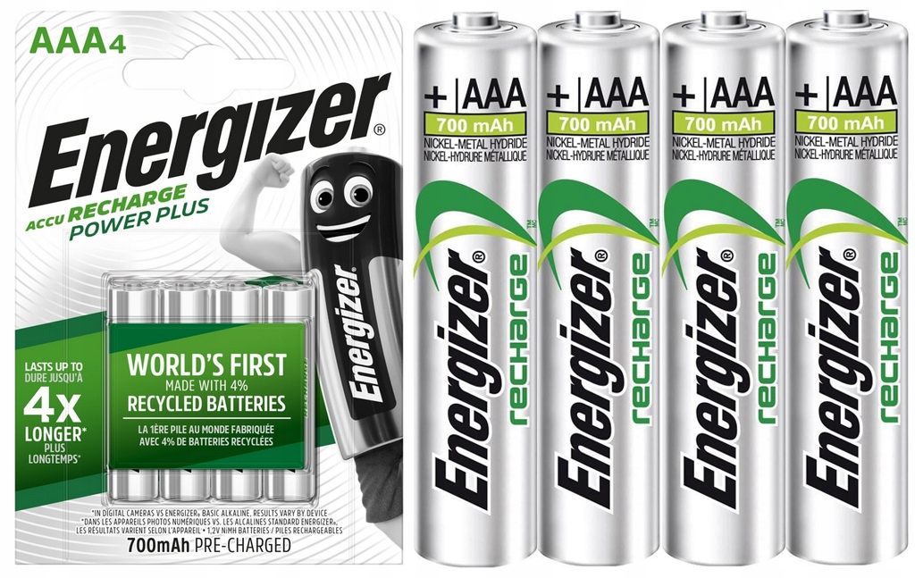 

4x Akumulatorki Energizer Baterie Aaa R3 700mAh