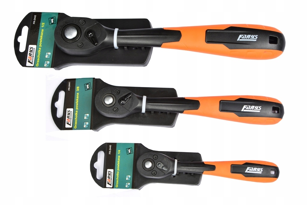 ZESTAW GRZECHOTEK GRZECHOTKA 1/4 3/8 1/2 Farys Marka Farys