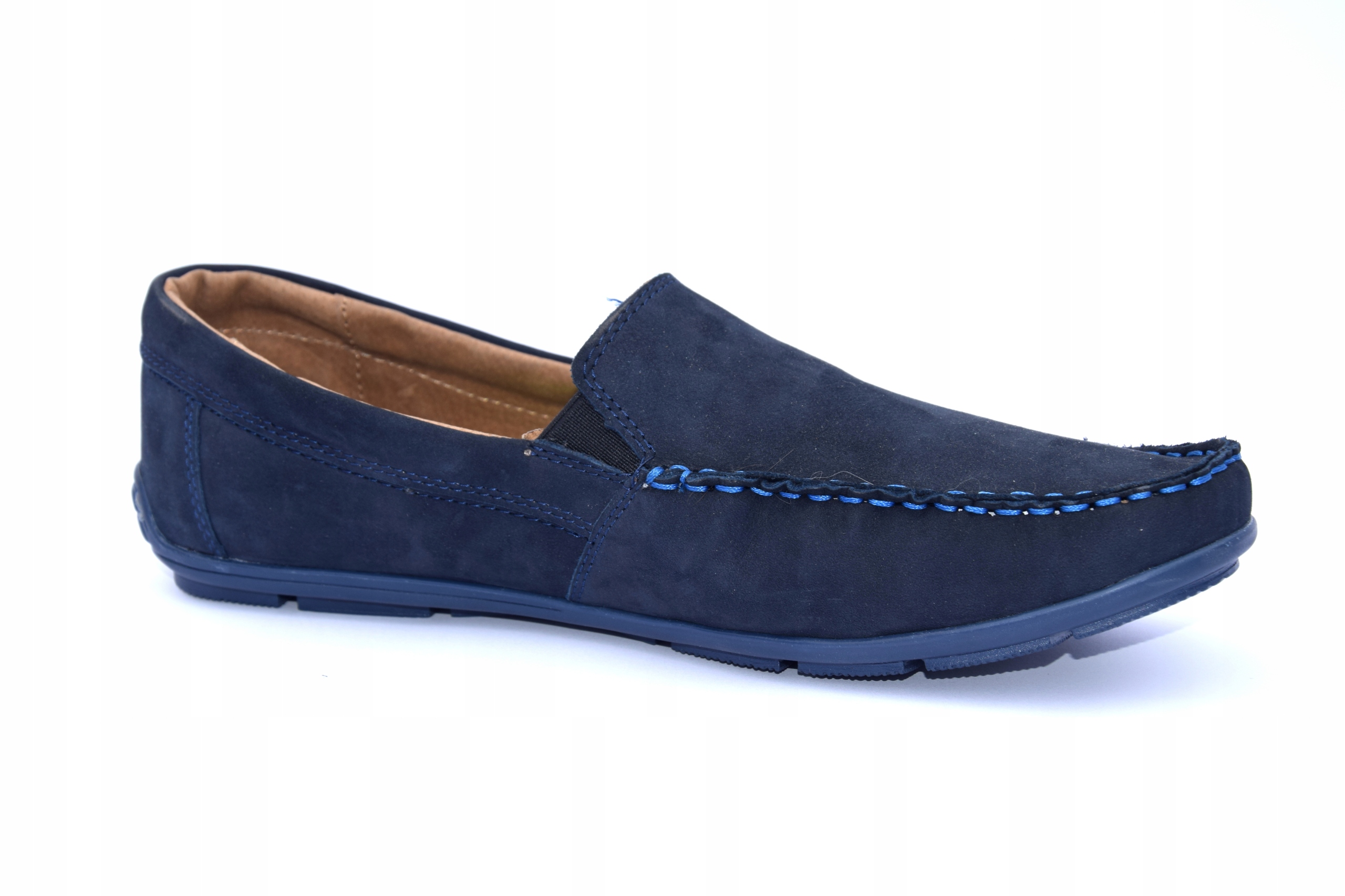 Mokasyny skórzane polskie półbuty wsuwane Rozmiar 40