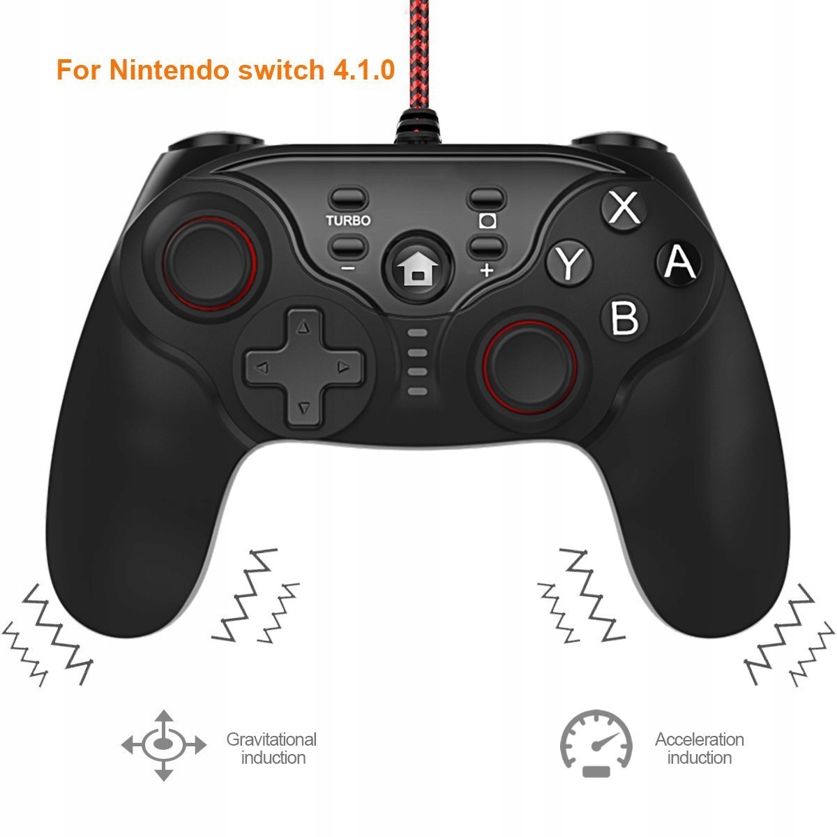 Pad przewodowy do konsoli Nintendo Switch czarny