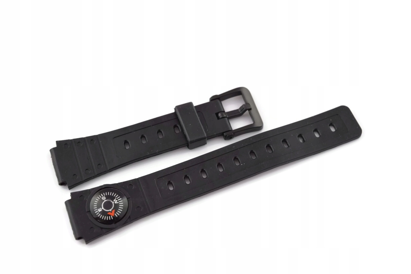 

Pasek Do Zegarka Gumowy Pcv Czarny Kompas 16mm