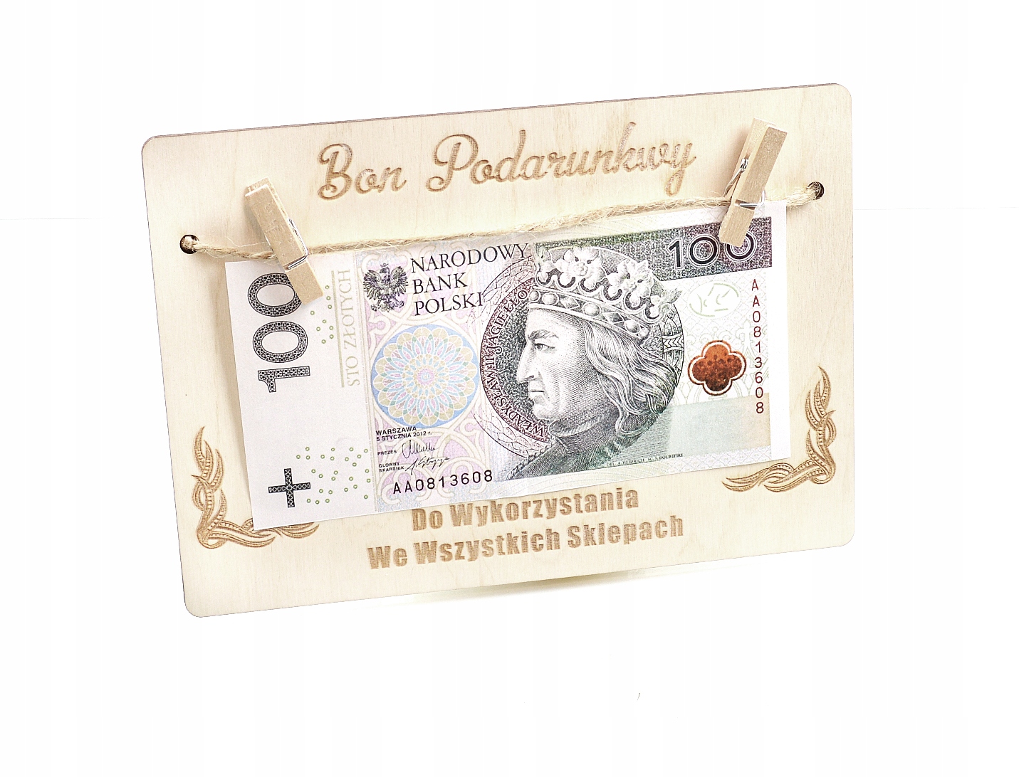 

bon podarunkowy na dowolną okazję grawer