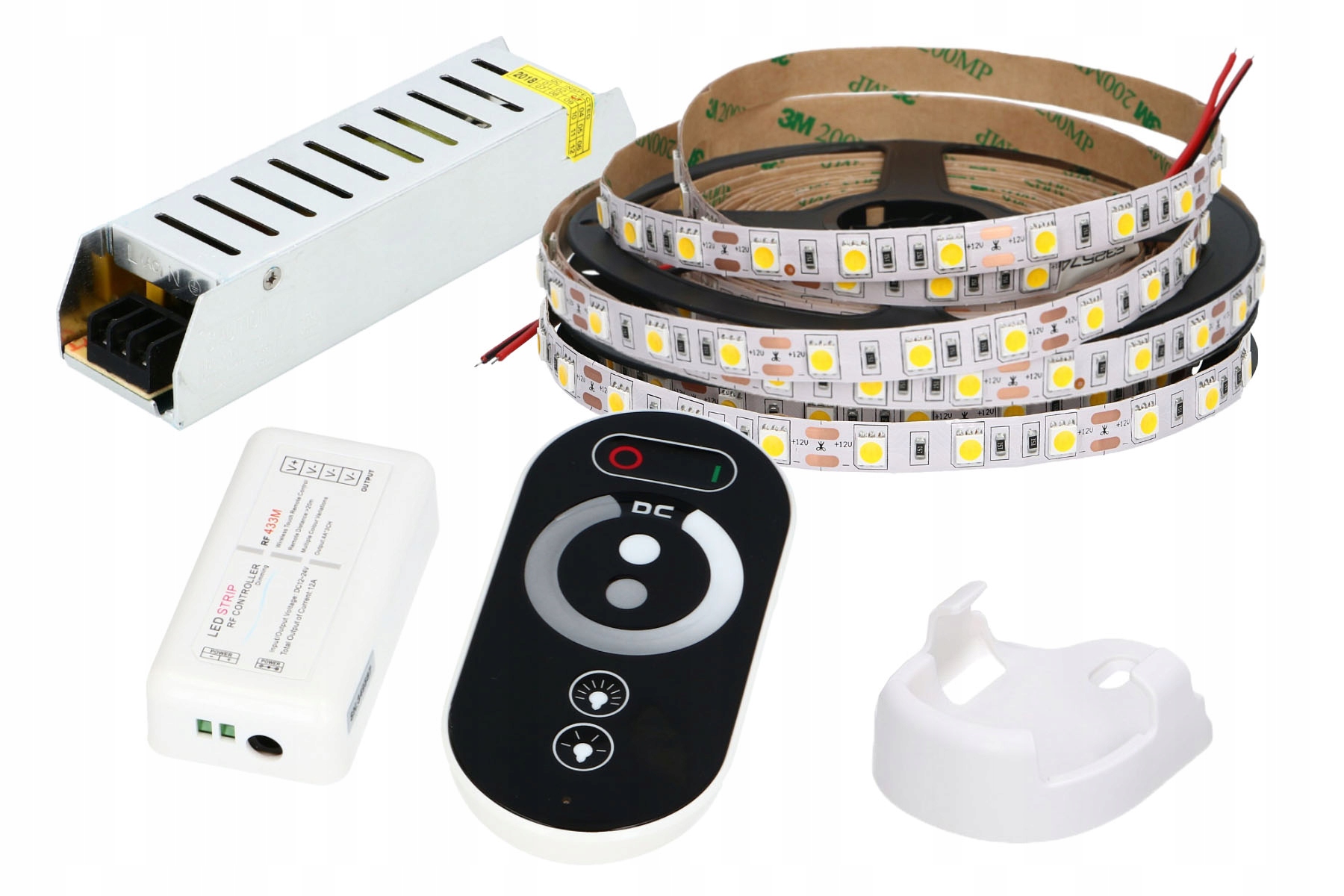 Set 10 m Led páska 5050 Bílá Teplá P. Dotyková