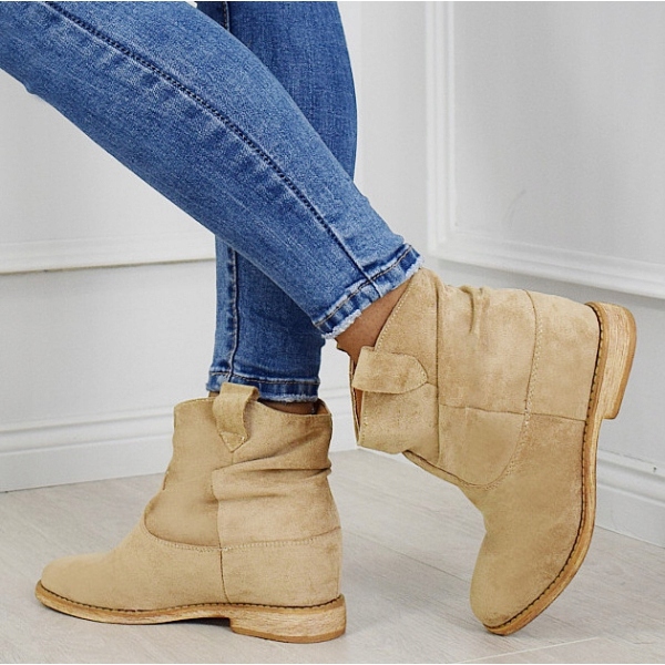 Botki na koturnie ALISHIA camel 38