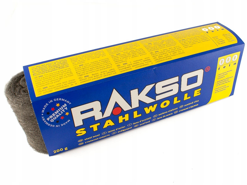 

Wełna Stalowa 000 Rakso 200G Polerowani Matowienie
