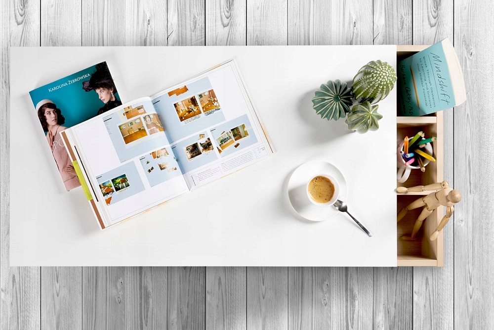 BIURKO SKANDYNAWSKIE SOFIE BIAŁY LITTLESKY KLUPŚ Głębokość mebla 55 cm