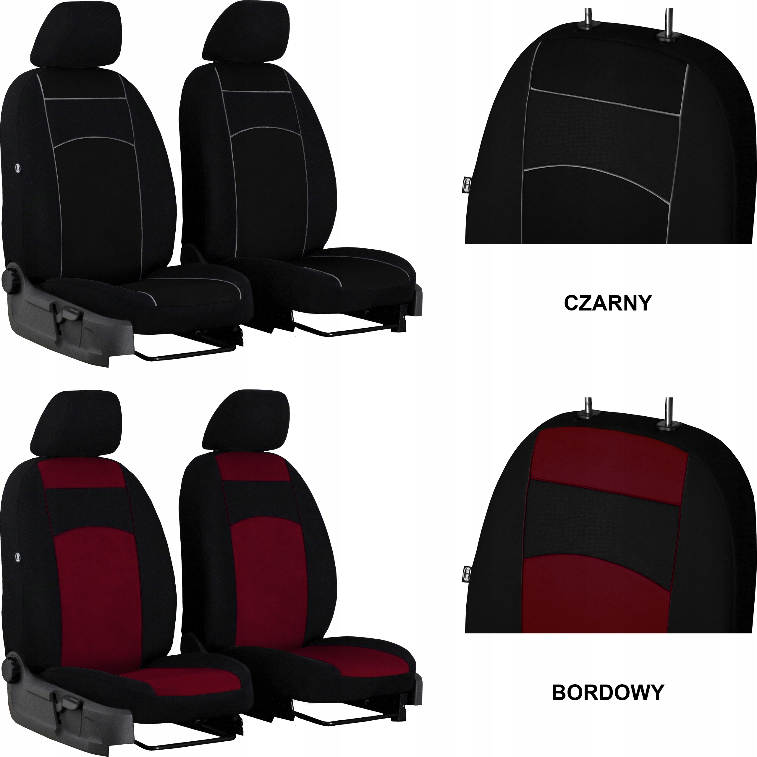 WELUROWE POKROWCE PRZEDNIE do RENAULT SCENIC 2 Typ pokrowiec