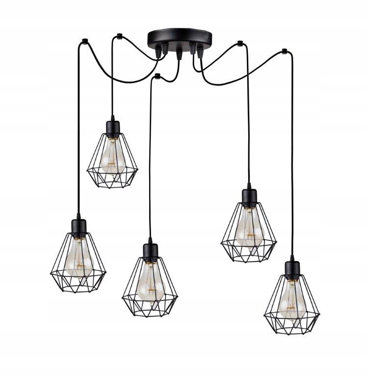 

Lampa Pająk Wisząca Led Loft Edison Spider Diament