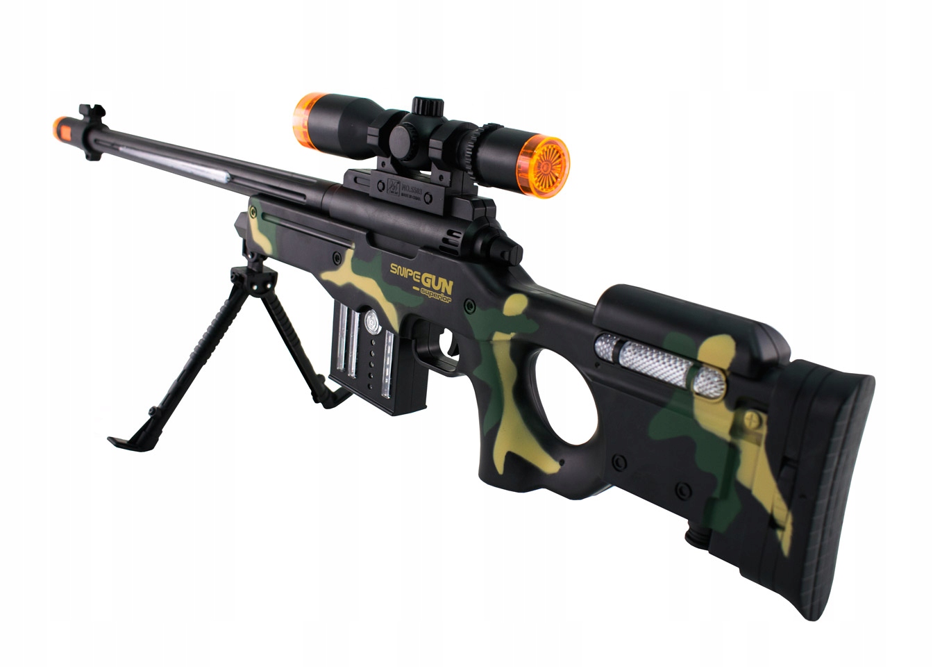 

Duży karabin snajperski moro z różnymi efektami