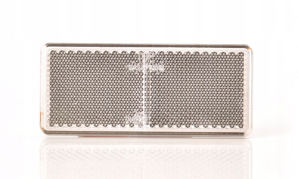 

Odblask Prostokątny Biały Na Taśmę UP96 Waś