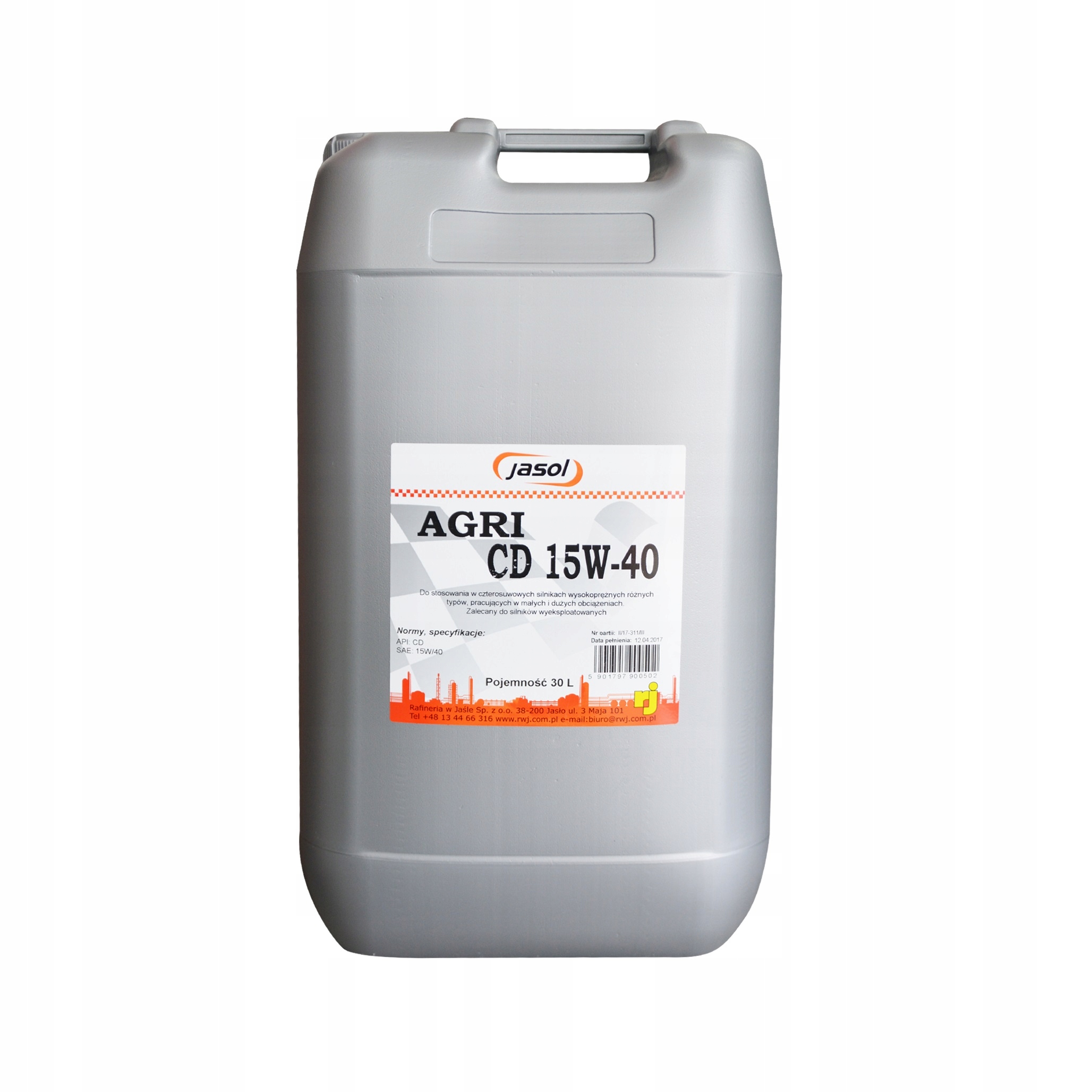 

Olej Superol Jasol Agri CD 15W40 30 Litrów