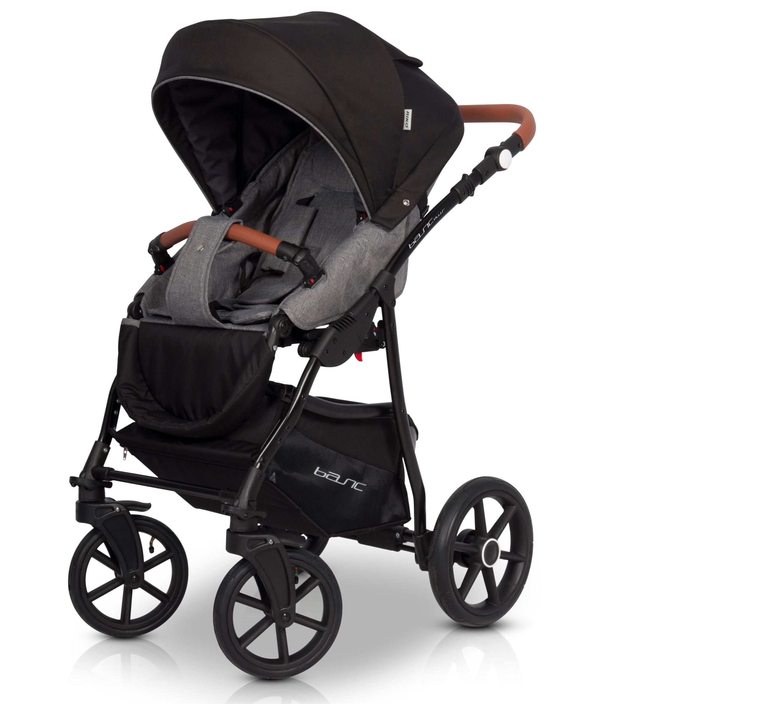 POLSKI WÓZEK WIELOFUNKCYJNY 3w1 / RIKO BASIC PLUS ANTHRACITE Marka RIKO
